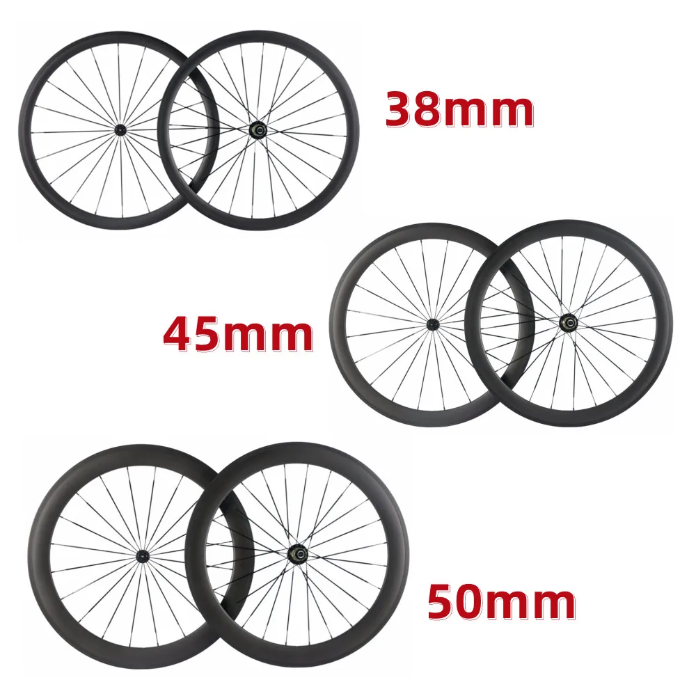 Carbon Wheelset Rim Brake 700c Bicycle Wheel 38/45/50/mm Clincher Tubeless 25mm Width Cycling Road Bike Wheelset
Carbon Wheelset Rim Brake 700c Bicycle Wheel 38/45/50/mm Clincher Tubeless 25mm Width Cycling Road Bike Wheelset