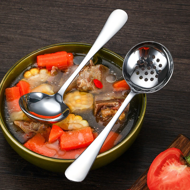 Stainless Steel Soup Spoon Colander Long Handle Skimmer Porridge Ladle Buffet Serving Tableware Home Tablespoons Cooking Tools
Stainless Steel Soup Spoon Colander Long Handle Skimmer Porridge Ladle Buffet Serving Tableware Home Tablespoons Cooking Tools