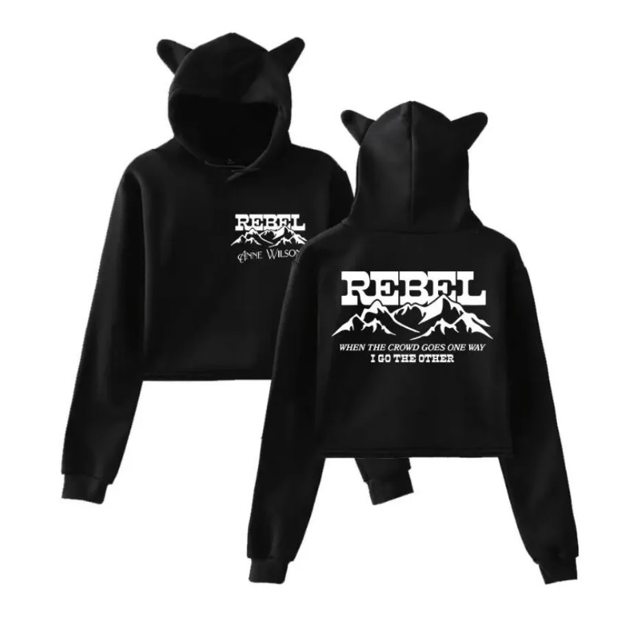 Anne Wilson Rebel Crop Top Hoodie Harajuku Cropped Sweatshirt Streetwear Hip Hop Long Sleeves Pullover Tops Sudaderas Mujer
Anne Wilson Rebel Crop Top Hoodie Harajuku Cropped Sweatshirt Streetwear Hip Hop Long Sleeves Pullover Tops Sudaderas Mujer