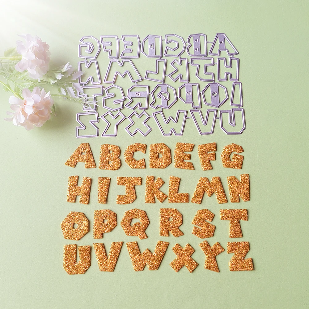 

New 3cm high capital alphabet cutting dies scrapbook decoration embossed photo album decoration card making DIY crafts