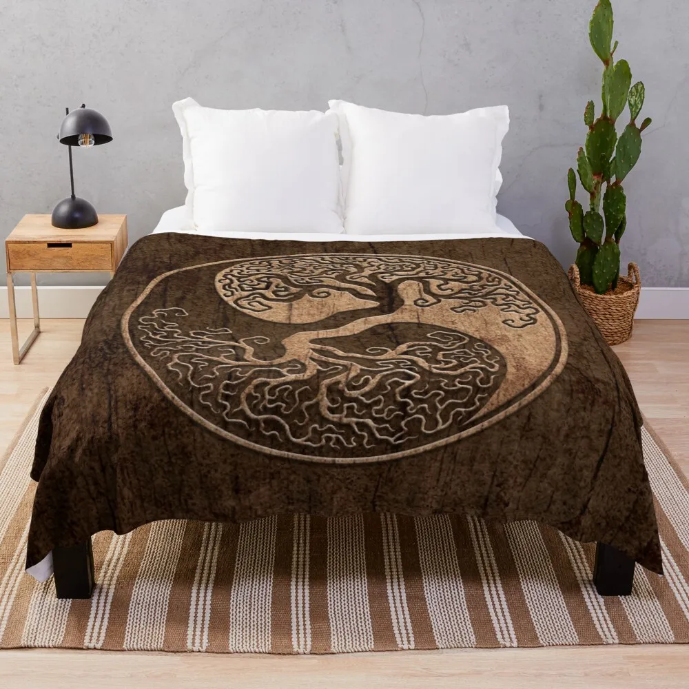 Rough Wood Grain Effect Tree of Life Yin Yang Throw Blanket fluffy blanket Sofa Blanket
Rough Wood Grain Effect Tree of Life Yin Yang Throw Blanket fluffy blanket Sofa Blanket
