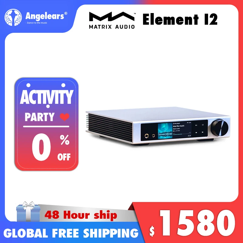 Matrix Element I2 Music Streamer HDMI ARC Player ES9038Q2M DAC Headphone Amplifier
Matrix Element I2 Music Streamer HDMI ARC Player ES9038Q2M DAC Headphone Amplifier