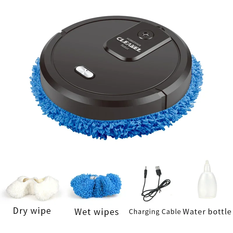 

Smart Sweeping and Mop Robot Vacuum Cleaner Household Rechargeable Dry and Wet Home Appliance With Humidifying Spray