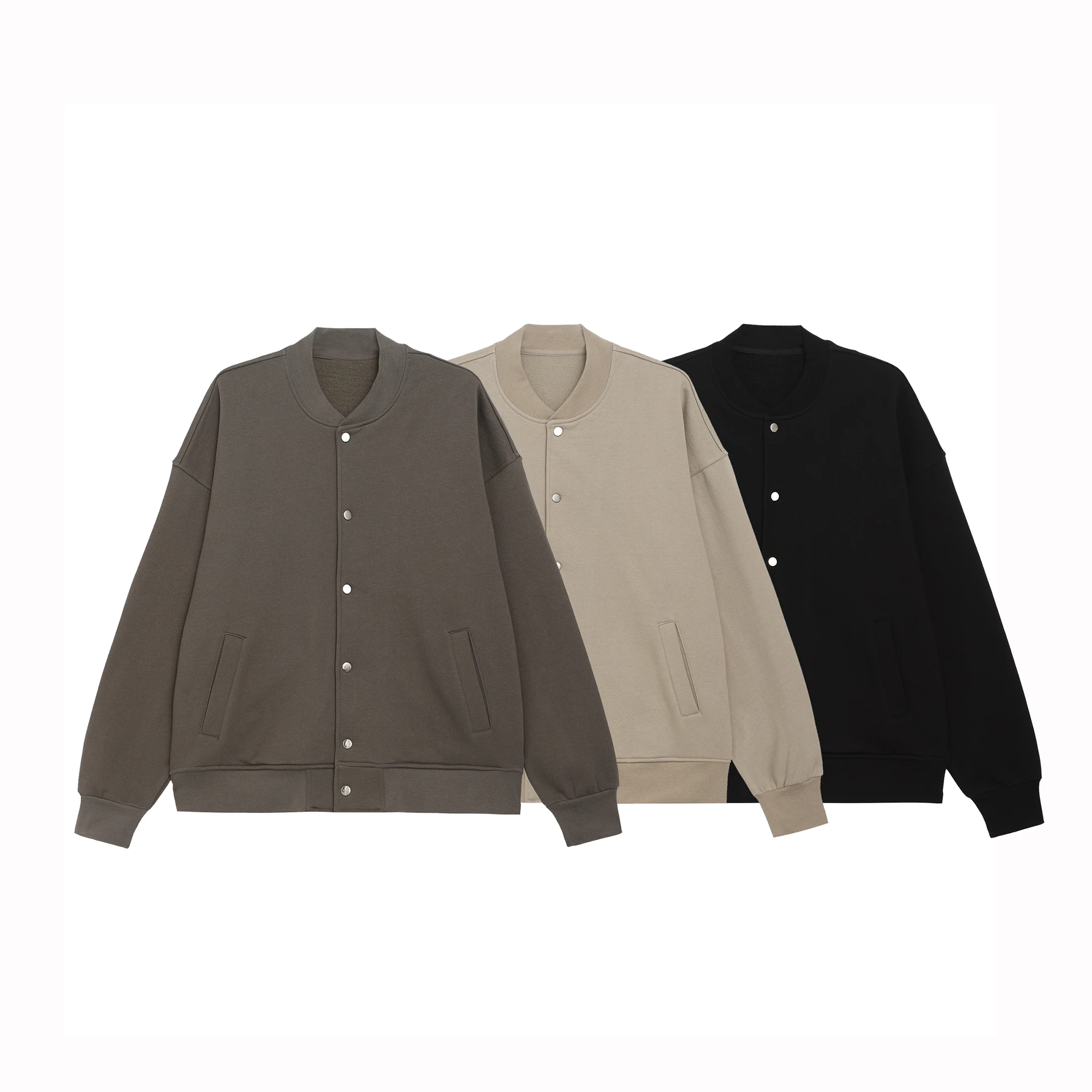 Men's Solid Color Baseball Jackets High Quality Oversized Loose Jacket Coat High Street Fashion Unisex Streetwear Couples Coat
Men's Solid Color Baseball Jackets High Quality Oversized Loose Jacket Coat High Street Fashion Unisex Streetwear Couples Coat