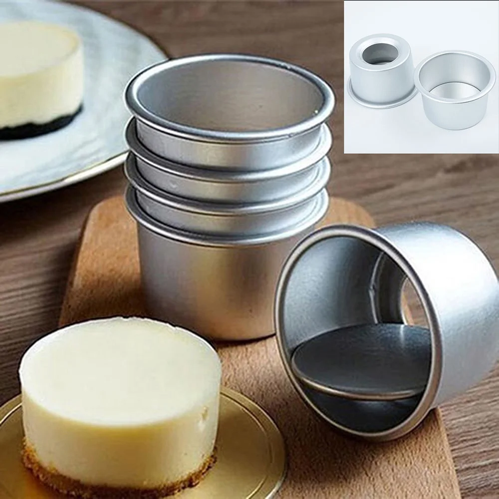 5pcs Round Mini Cake Mold Aluminum Alloy Cupcake Pan Removable Bottom Pudding Mold DIY Baking Mold For Cake Baking Tools
5pcs Round Mini Cake Mold Aluminum Alloy Cupcake Pan Removable Bottom Pudding Mold DIY Baking Mold For Cake Baking Tools
