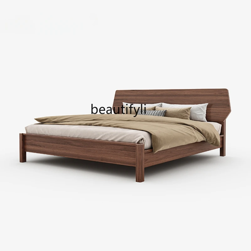 North American Black Walnut Solid Wood 1.8 M Double Bed Bedroom Solid Wood Secondary Bedroom 1.5 M Modern Minimalist Bed
North American Black Walnut Solid Wood 1.8 M Double Bed Bedroom Solid Wood Secondary Bedroom 1.5 M Modern Minimalist Bed