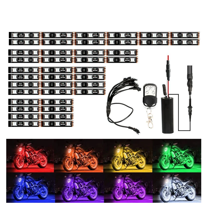 Car Motorcycle Atmosphere Light Bar LED Decorative Ambient Lamp with Wireless Android IOS App Control RGB Decorative Strip Lamp
Car Motorcycle Atmosphere Light Bar LED Decorative Ambient Lamp with Wireless Android IOS App Control RGB Decorative Strip Lamp