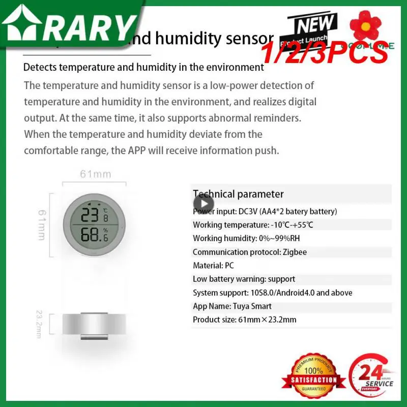 1/2/3PCS Tuya Smart WIFI/ Temperature Humidity Sensor Hygrometer With Thermometer Digital Monitor Smart Home With 1M
1/2/3PCS Tuya Smart WIFI/ Temperature Humidity Sensor Hygrometer With Thermometer Digital Monitor Smart Home With 1M