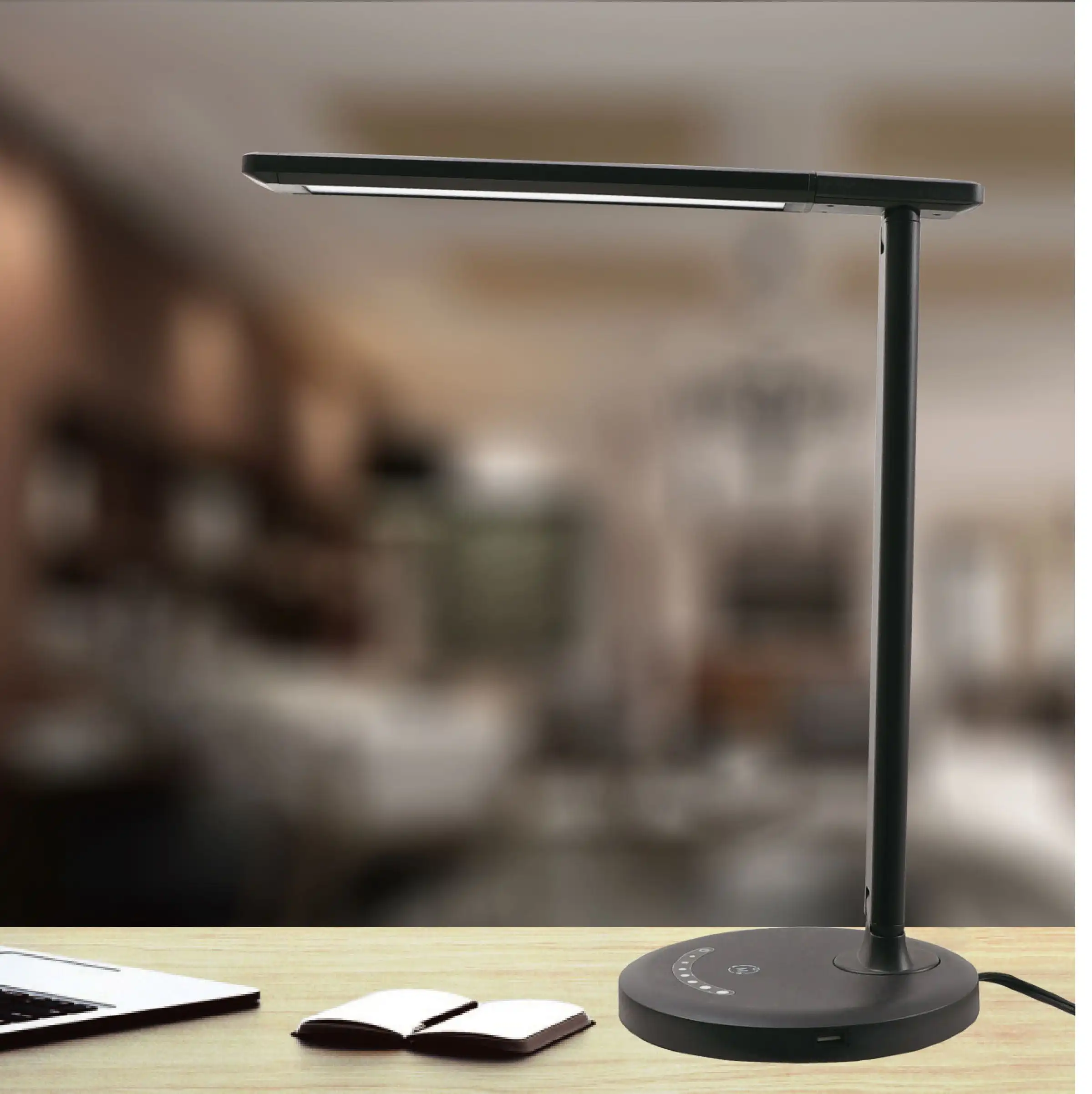 Mainstays Modern Dimmable LED Desk Lamp with USB Charging Port Matte Black Finish for All Ages Adjustable
Mainstays Modern Dimmable LED Desk Lamp with USB Charging Port Matte Black Finish for All Ages Adjustable