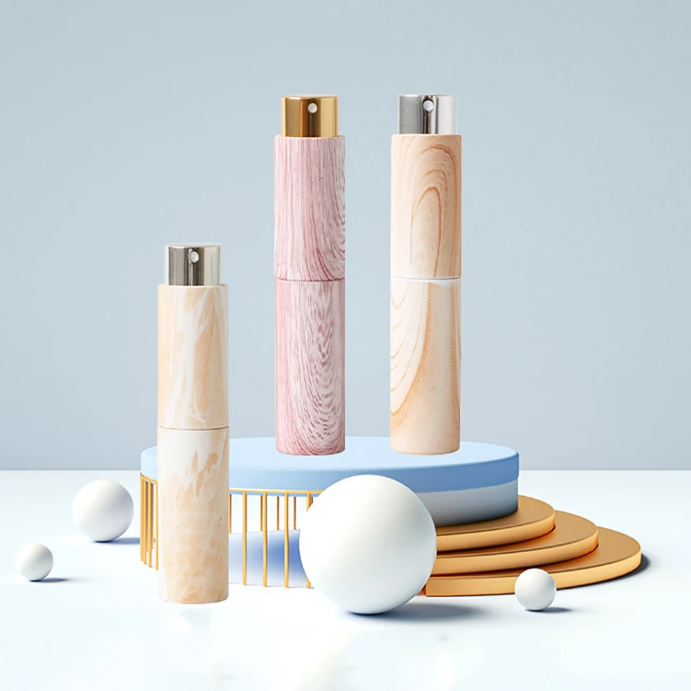 10ml Wood Grain Perfume Spray Bottle Portable Travel Refillable Dispenser Empty Carry-on Atomizer Pack Cosmetic Accessories
10ml Wood Grain Perfume Spray Bottle Portable Travel Refillable Dispenser Empty Carry-on Atomizer Pack Cosmetic Accessories