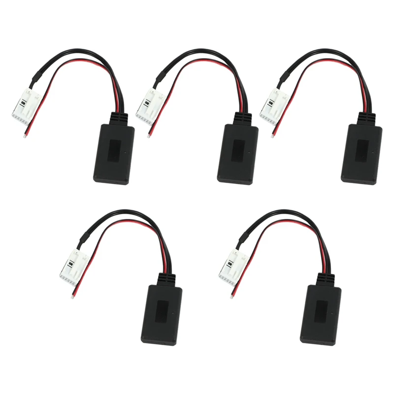

5X For Peugeot 207 307 407 308 For Citroen C2 C3 RD4 Car 12Pin Bluetooth Module Radio Stereo AUX-IN Aux Cable Adapter