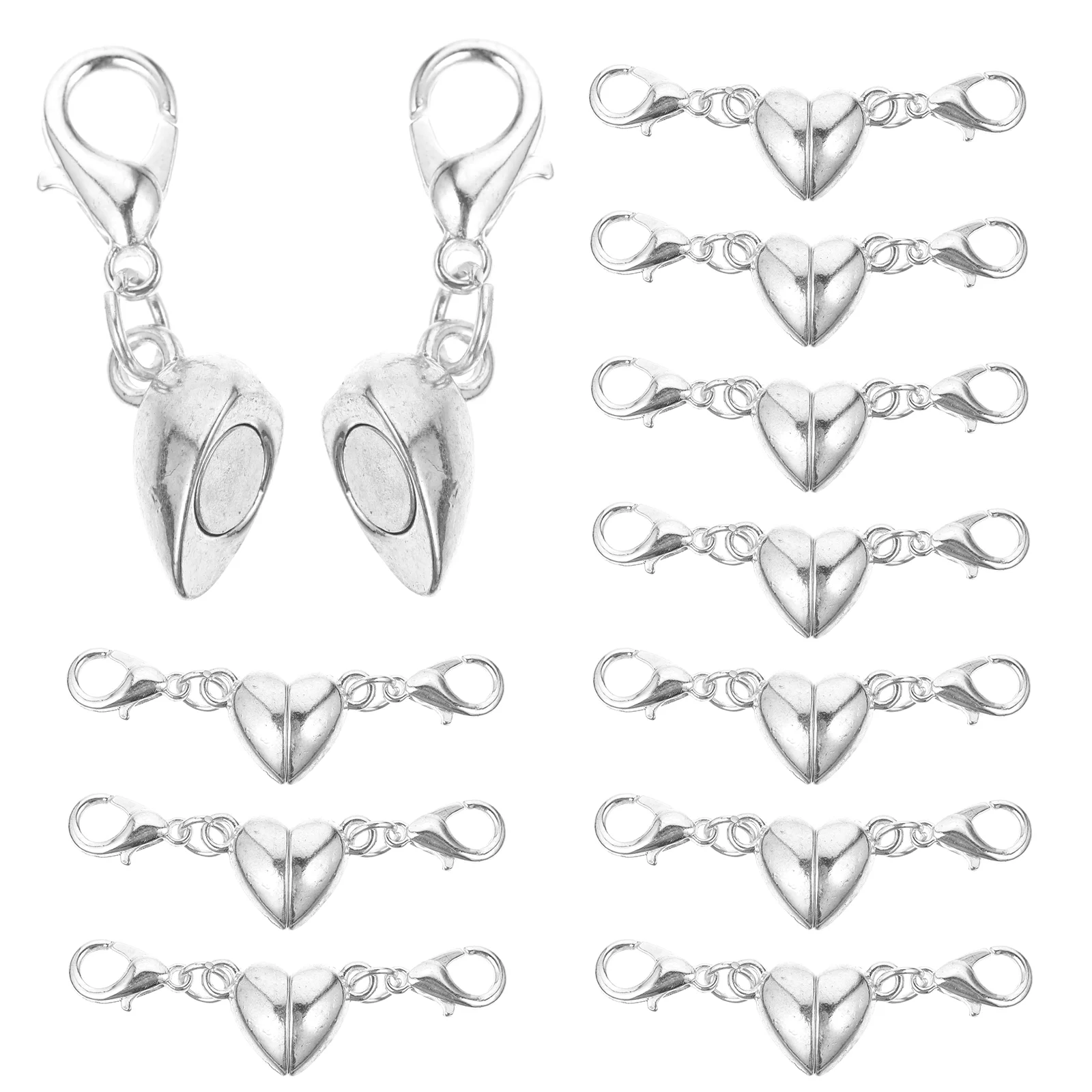 10 Pcs Love Palm Magnetic Buckle Hearts Necklace Clasps Heart-shaped and Closures Jewelry DIY Accessory
10 Pcs Love Palm Magnetic Buckle Hearts Necklace Clasps Heart-shaped and Closures Jewelry DIY Accessory