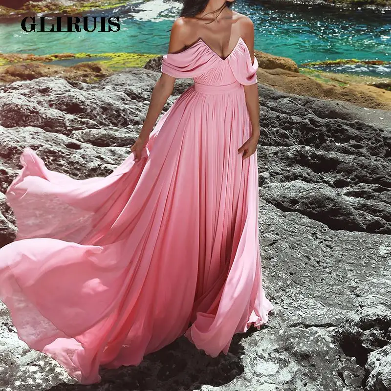 Long Evening Dress 2022 Off the Shoulder Chiffon Evening Gown Vestido De Festa Robe De Soiree Formal Dress Party
Long Evening Dress 2022 Off the Shoulder Chiffon Evening Gown Vestido De Festa Robe De Soiree Formal Dress Party