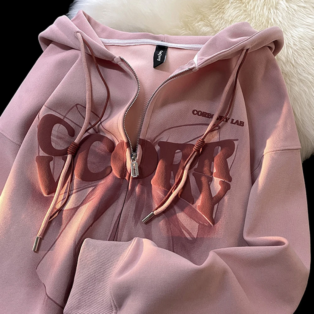 Unique Letter Printing Y2k Zip Up Hoodie Autumn Winter New 2023 Hoodies Women Korean Street Fashion Women's Hoodie Zipper
Unique Letter Printing Y2k Zip Up Hoodie Autumn Winter New 2023 Hoodies Women Korean Street Fashion Women's Hoodie Zipper