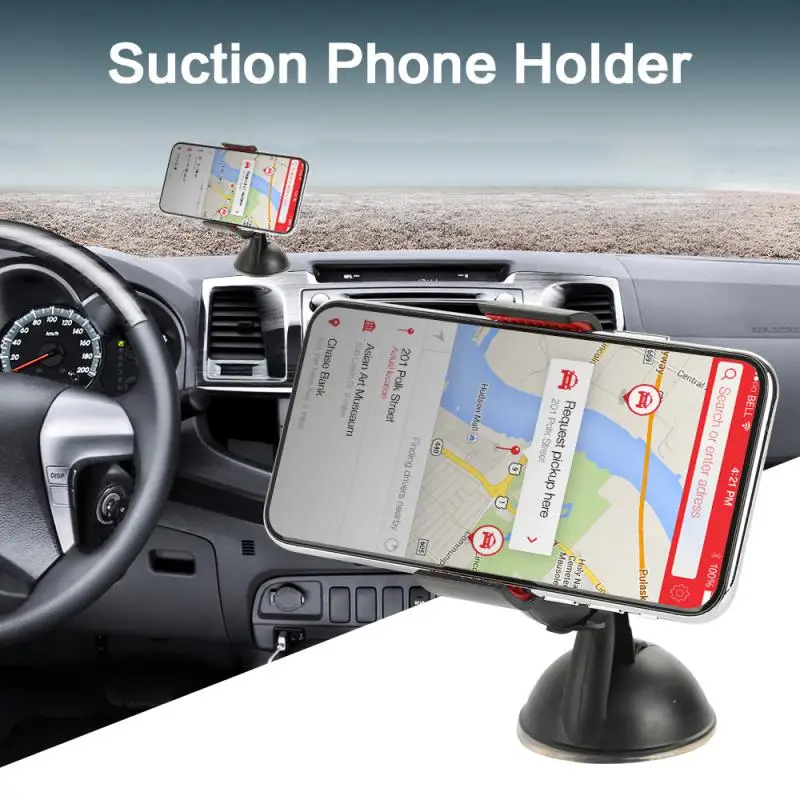 

Универсальный автомобильный держатель для телефона вращающийся на 360 градусов Автомобильный кронштейн крепление на лобовое стекло держатель для телефона