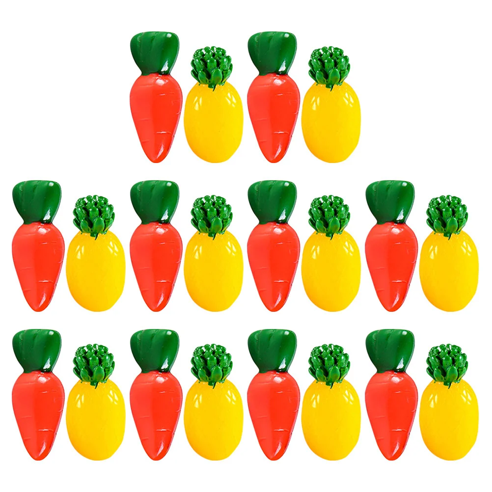 20 Pcs Artificial Carrot Miniatures Fruit Ornament Decorate Small Fruits Vegetables Prop Resin Fake
20 Pcs Artificial Carrot Miniatures Fruit Ornament Decorate Small Fruits Vegetables Prop Resin Fake