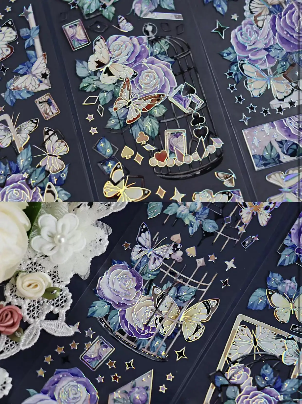 Vintage Cage Butterfly Dream Shiny Washi PET Tape for Card Making DIY Scrapbooking Plan Decorative Sticker
Vintage Cage Butterfly Dream Shiny Washi PET Tape for Card Making DIY Scrapbooking Plan Decorative Sticker