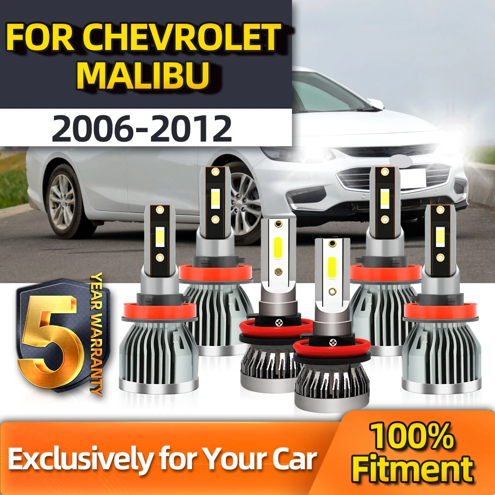 TEENRAM 6x Combo LED 6000K 120W 20000LM 12V Auto Headlamp H11 H9 H11 Fog Lamp + High Low For Chevrolet Malibu 2006 2007-2012
TEENRAM 6x Combo LED 6000K 120W 20000LM 12V Auto Headlamp H11 H9 H11 Fog Lamp + High Low For Chevrolet Malibu 2006 2007-2012