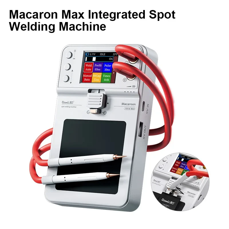 QianLi Macaron Max Spot Integrated Welding Machine Portable Double Pulse Spot Welding for Battery Soldering Repair Tools
QianLi Macaron Max Spot Integrated Welding Machine Portable Double Pulse Spot Welding for Battery Soldering Repair Tools