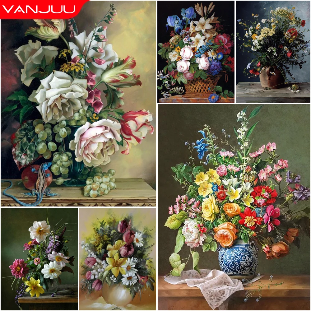 Flowers 5D Diamond Painting Gorgeous Flower Vase Diamond Painting Mosaic Full Drill Diamond Embroidery Painting Home Decor
Flowers 5D Diamond Painting Gorgeous Flower Vase Diamond Painting Mosaic Full Drill Diamond Embroidery Painting Home Decor