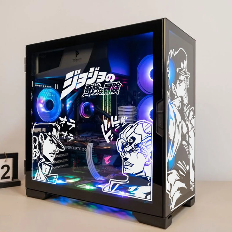 JOJO Anime PC Case Stickers Cartoon Waterproof Computer Glass Decorate Decal Hollowed out Removable Personality Sticker
JOJO Anime PC Case Stickers Cartoon Waterproof Computer Glass Decorate Decal Hollowed out Removable Personality Sticker
