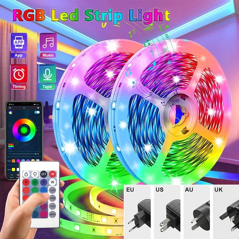 Led Strip Light RGB 5050 Waterproof 5M-30M Flexible Lamp Tape Diode Lighting Bluetooth WiFi Controller Led Light for Home Decor
Led Strip Light RGB 5050 Waterproof 5M-30M Flexible Lamp Tape Diode Lighting Bluetooth WiFi Controller Led Light for Home Decor