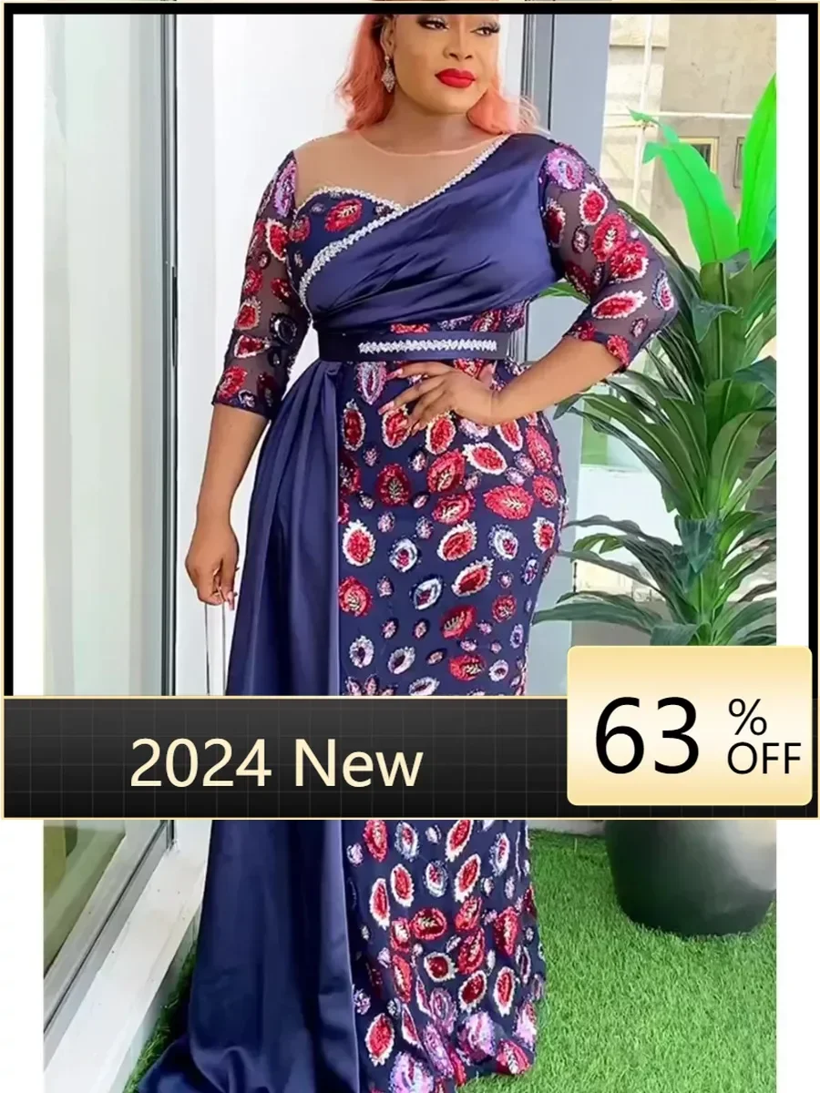 

Женское длинное платье в африканском стиле, новая модель 2024