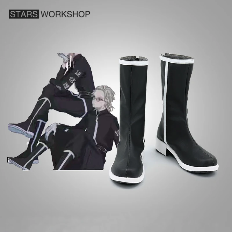 Anime Tokyo Revengers Ran Haitani Cosplay Shoes Men Women White Black Leather Boots For Halloween Carnival Party
Anime Tokyo Revengers Ran Haitani Cosplay Shoes Men Women White Black Leather Boots For Halloween Carnival Party