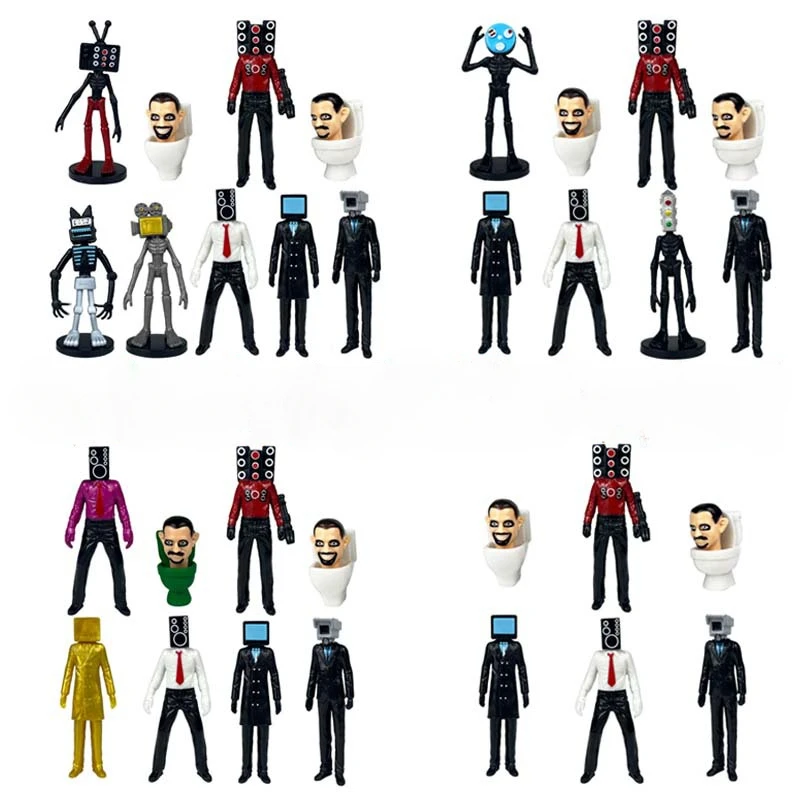 Skibidi игрушечная фигурка туалета, титановый оператор, модель громкоговорителя, экшн-фигурки, украшения, искусственная коллекция
Skibidi игрушечная фигурка туалета, титановый оператор, модель громкоговорителя, экшн-фигурки, украшения, искусственная коллекция