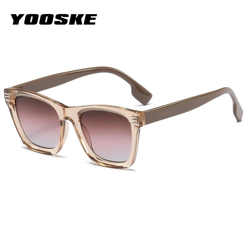 

YOOSKE модные маленькие прямоугольные солнцезащитные очки для женщин и мужчин ретро леопардовые Квадратные Солнцезащитные очки женские трендовые Популярные Оттенки UV400