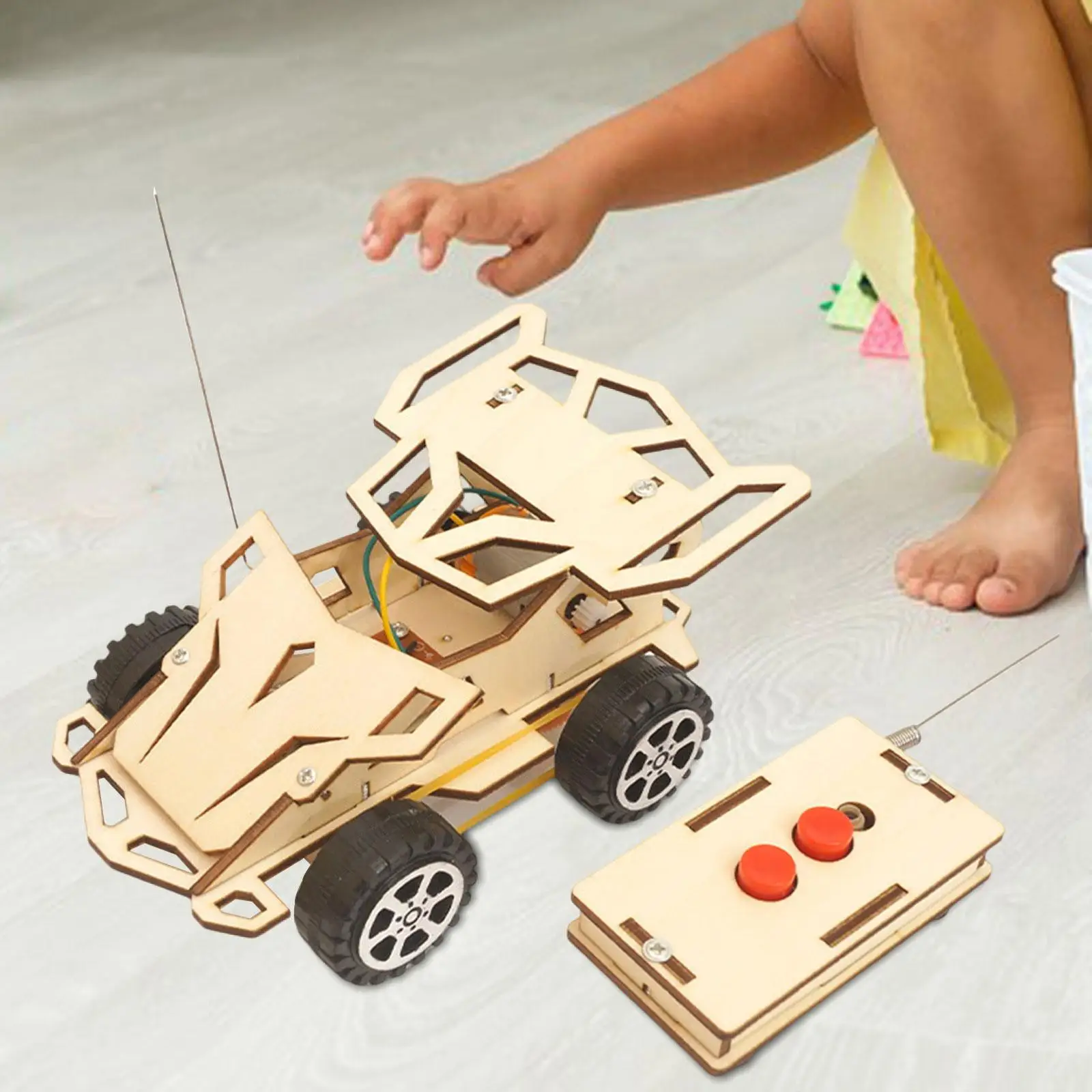 Wooden RC Car Toy Science Kits Remote Control Car DIY Crafts Building Kits Handmade Experiment Project for Ages 8+ Year Old Kids
Wooden RC Car Toy Science Kits Remote Control Car DIY Crafts Building Kits Handmade Experiment Project for Ages 8+ Year Old Kids