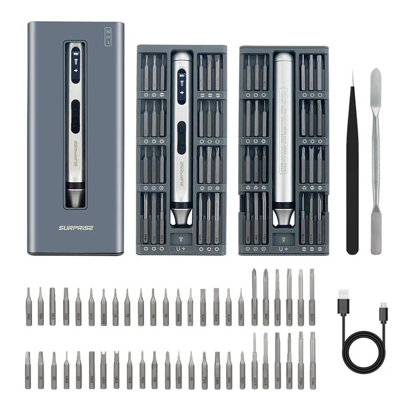 50 In 1 Precision Electric Screwdriver Set 3.7V Type-C Fast Rechargeable Cordless Screwdriver for Iphone Electric Repair Tool
50 In 1 Precision Electric Screwdriver Set 3.7V Type-C Fast Rechargeable Cordless Screwdriver for Iphone Electric Repair Tool
