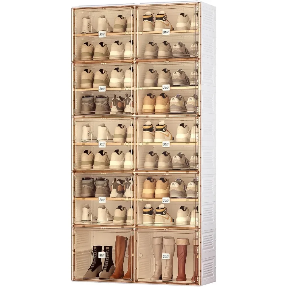 Portable Organizer Closet Entryway,Stackable Magnetic Clear Door,Large Plastic containers Bins with Lids 9 Tiers 36 Pairs
Portable Organizer Closet Entryway,Stackable Magnetic Clear Door,Large Plastic containers Bins with Lids 9 Tiers 36 Pairs