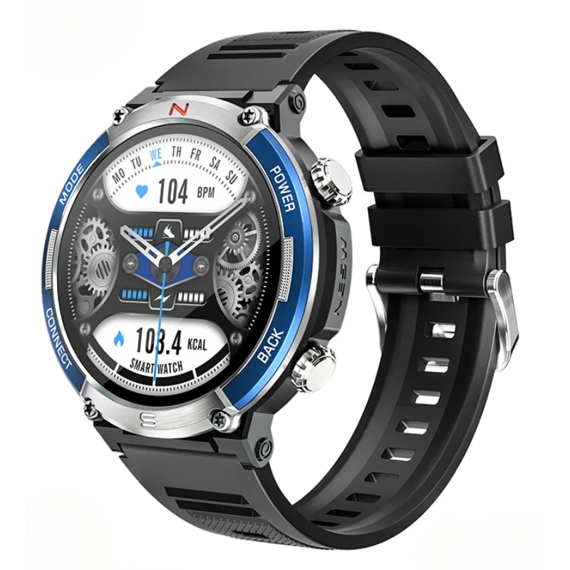 

Новинка 2024, умные часы для мужчин, спортивный фитнес-браслет с компасом для активного отдыха, водостойкие IP68 умные часы с Bluetooth для звонков