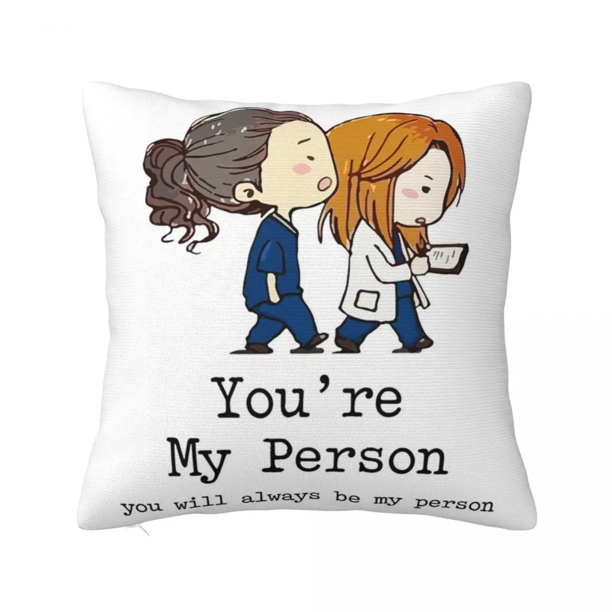 

You're My Person You Will Always Be My Person Throw Pillow Sofa Cushions Covers Couch Pillows Elastic Cover For Sofa