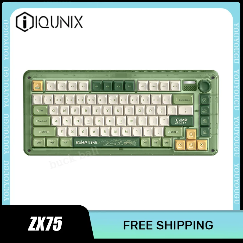 IQUNIX Camp out ZX75 Mechanical Keyboard Wireless Keyboards Hot Swap RGB Light 81keys 3mode Customization Gaming Office Keyboard
IQUNIX Camp out ZX75 Mechanical Keyboard Wireless Keyboards Hot Swap RGB Light 81keys 3mode Customization Gaming Office Keyboard