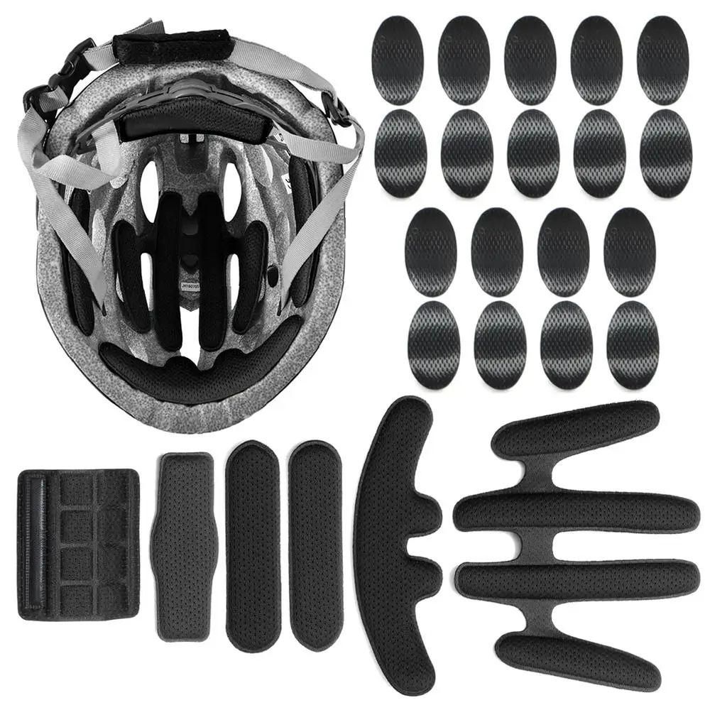 

24pcs/set Outdoor Sports Sealed Cycling Sponge Replacement Protection Pad Foam Pads Set Helmet Inner Padding Kits