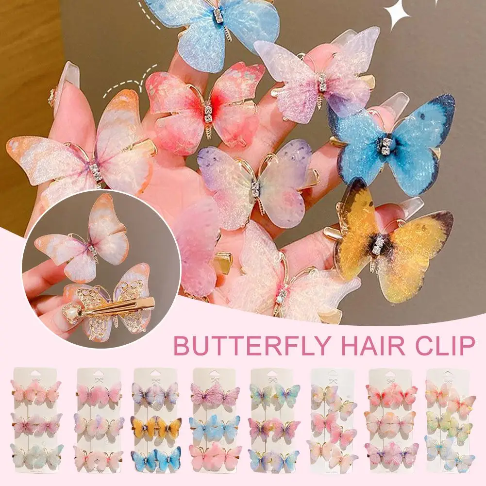 Colorful Butterfly Hairpins Girl Hair Clips Barrettes Accessories Ornament Rainbow Hair Fashion Hair Women Headwear Sweet V7H9
Colorful Butterfly Hairpins Girl Hair Clips Barrettes Accessories Ornament Rainbow Hair Fashion Hair Women Headwear Sweet V7H9