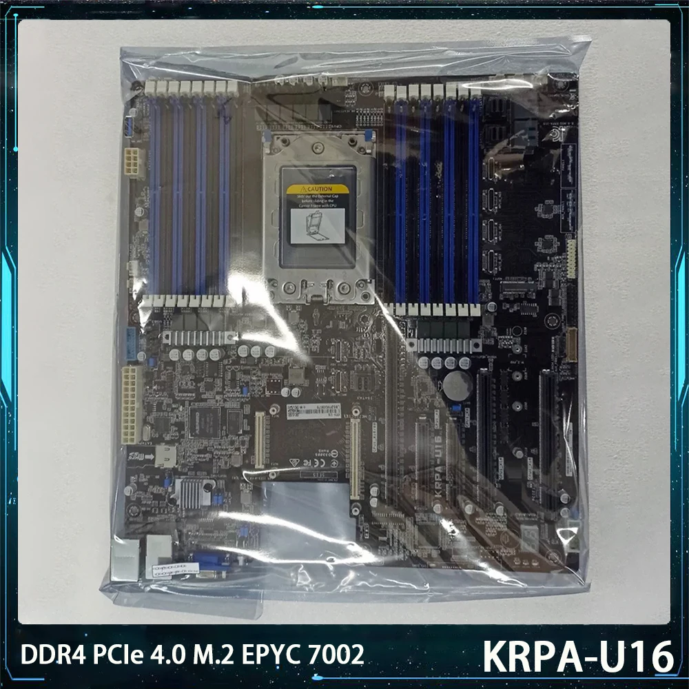 

KRPA-U16 For ASUS DDR4 PCIe 4.0 M.2 MAX 2TB 225W TDP Support EPYC 7002 Server Motherboard