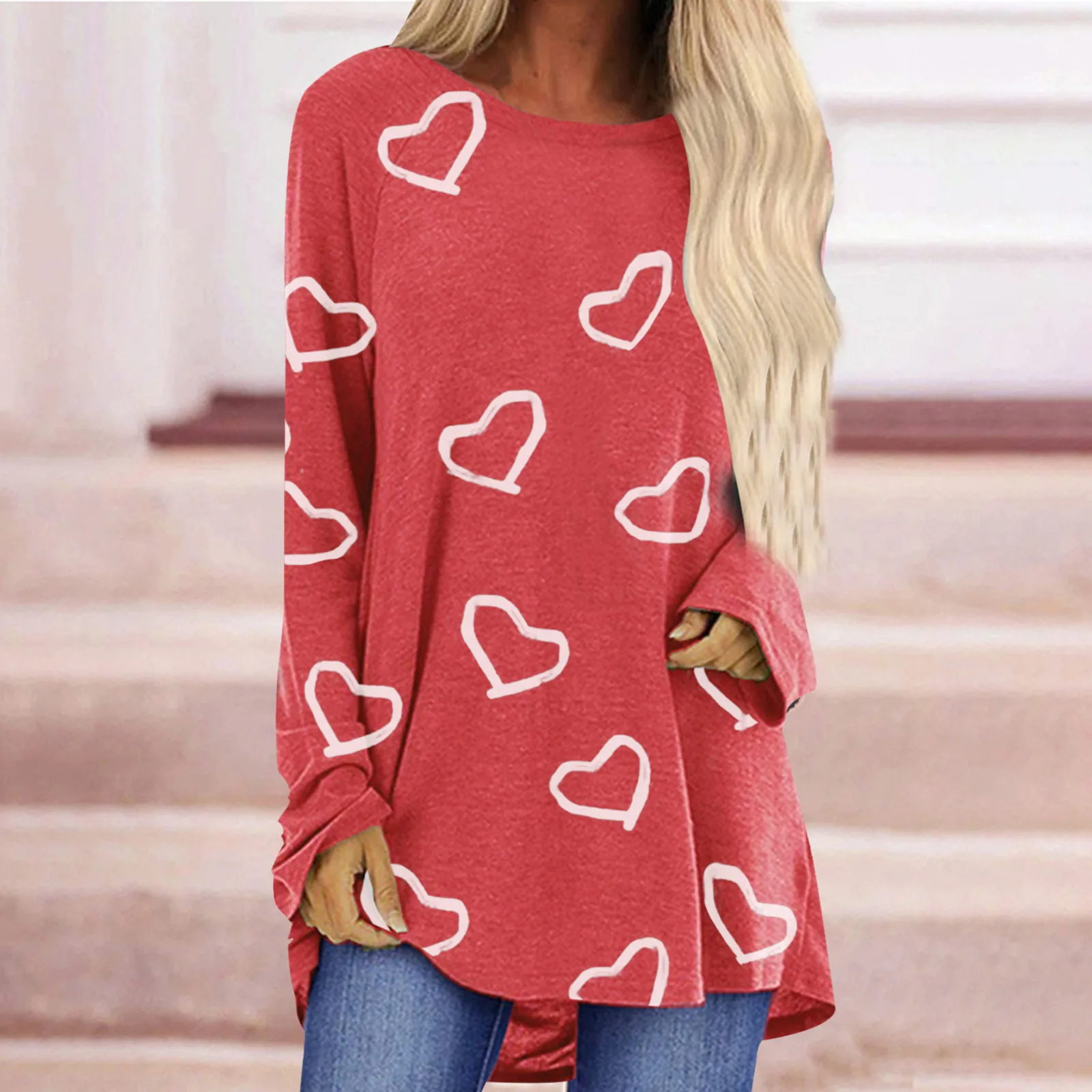 Work Shirts Women Summer Women Casual Round Neck Love Print Long Sleeve Tunic Sweaters Leggings Vacation Tee Shirts Women
Work Shirts Women Summer Women Casual Round Neck Love Print Long Sleeve Tunic Sweaters Leggings Vacation Tee Shirts Women