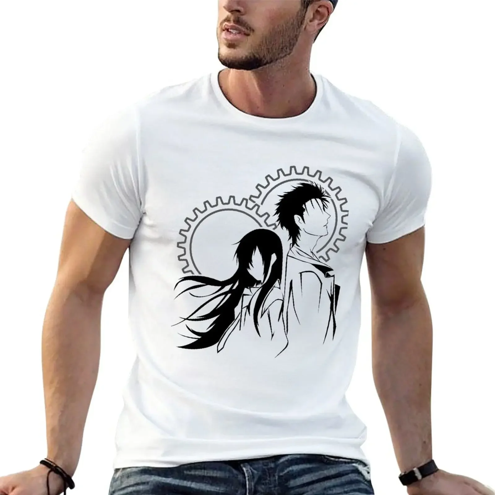 Okabe and Kurisu T-Shirt blanks hippie clothes Aesthetic clothing mens graphic t-shirts anime
Okabe and Kurisu T-Shirt blanks hippie clothes Aesthetic clothing mens graphic t-shirts anime