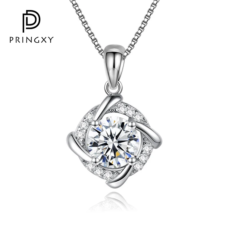 PRINGXY 1 CT Round D Color Moissanite With Certificate Diamond Pendant Necklace Women 925 Sterling Silver Wedding Fine Jewelry
PRINGXY 1 CT Round D Color Moissanite With Certificate Diamond Pendant Necklace Women 925 Sterling Silver Wedding Fine Jewelry