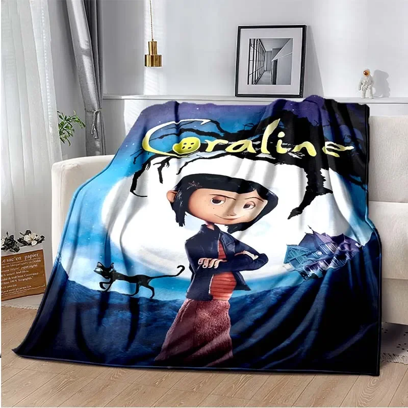 

Coraline Logo Printed Bedding Set, Duvet Cover, Bedding Sets, Luxury Birthday Gift,담요