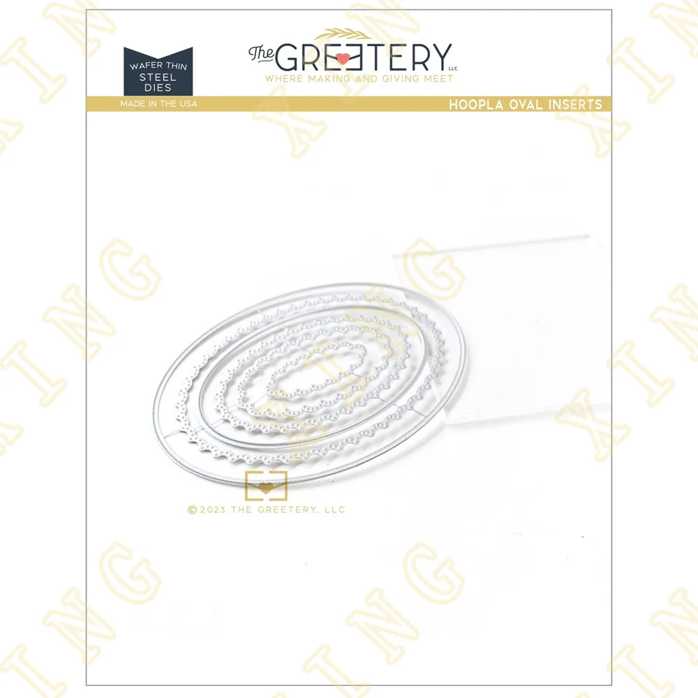New Hoopla Oval Inserts Metal Cutting Dies for DIY Scrapbooking Crafts Dies Cut Stencils Maker Photo Album Template Handmade
New Hoopla Oval Inserts Metal Cutting Dies for DIY Scrapbooking Crafts Dies Cut Stencils Maker Photo Album Template Handmade
