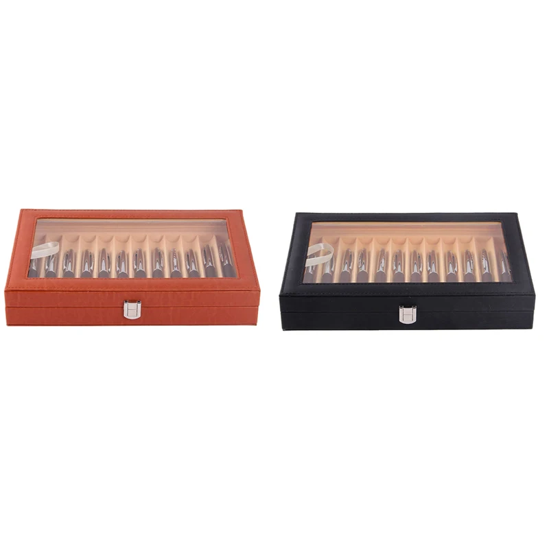 12 Pen Box Leather Pen Display Box PU Pen Storage Box Leather Pencil Case Storage Box
12 Pen Box Leather Pen Display Box PU Pen Storage Box Leather Pencil Case Storage Box