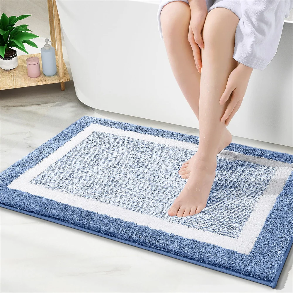 

Bathroom Rug Mat Extra Soft and Absorbent Bath Rugs Washable Non-Slip Carpet Mat for Bathroom Floor Tub Shower Room Dropshipping