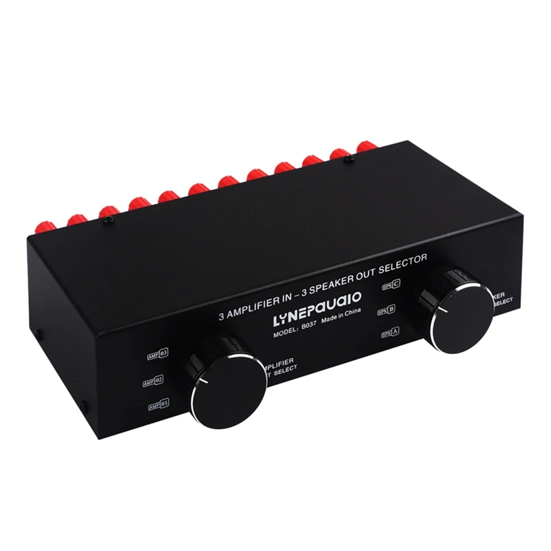 LYNEPAUAIO 1 PCS 3 Input 3 Output Passive Power Amplifier And Speaker Switcher Speaker Splitter Black Metal
LYNEPAUAIO 1 PCS 3 Input 3 Output Passive Power Amplifier And Speaker Switcher Speaker Splitter Black Metal