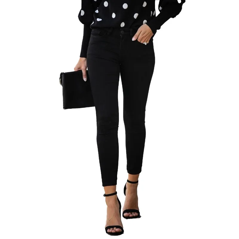 Independent Design Refined 2020 Spring Women's Clothing Elastic Mid-Waist Slim Fit Denim Ankle-Length Pants New Arrivals
Independent Design Refined 2020 Spring Women's Clothing Elastic Mid-Waist Slim Fit Denim Ankle-Length Pants New Arrivals