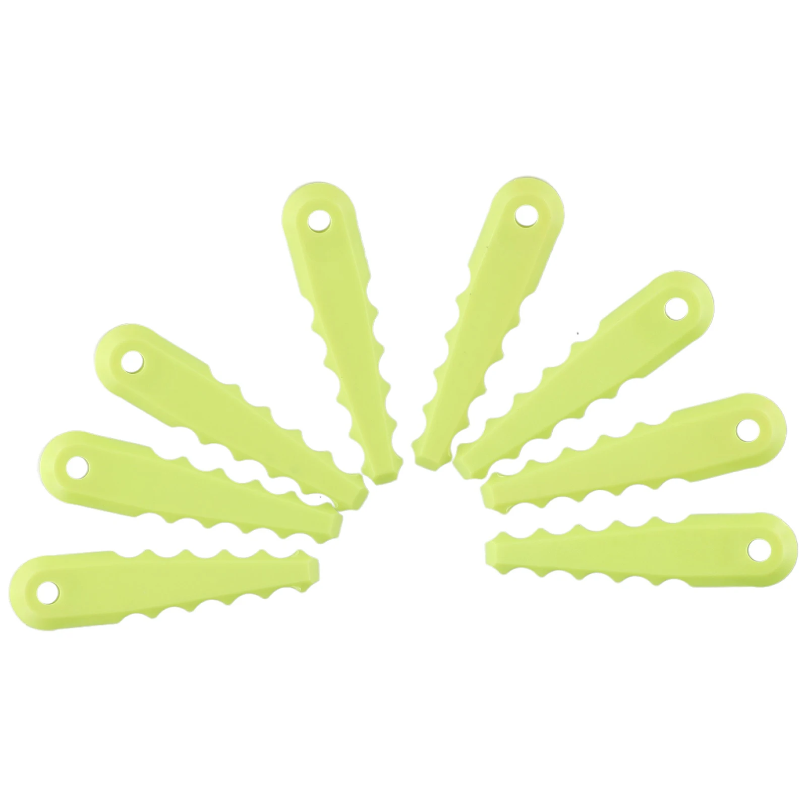 8pcs Serrated Replacement Fixed Blades Garden Power Tools Accessories Lawn Mower Replacement Parts For 2-In-1 String Head
8pcs Serrated Replacement Fixed Blades Garden Power Tools Accessories Lawn Mower Replacement Parts For 2-In-1 String Head