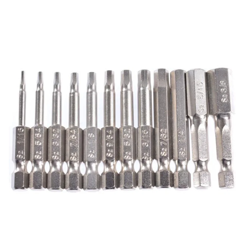 12 Pcs Magnetic Hex Screwdriver Bits 50mm Hexagon Bit Head 1/16''-3/8'' For Screws Removal Electric Driver Power Tool Parts
12 Pcs Magnetic Hex Screwdriver Bits 50mm Hexagon Bit Head 1/16''-3/8'' For Screws Removal Electric Driver Power Tool Parts